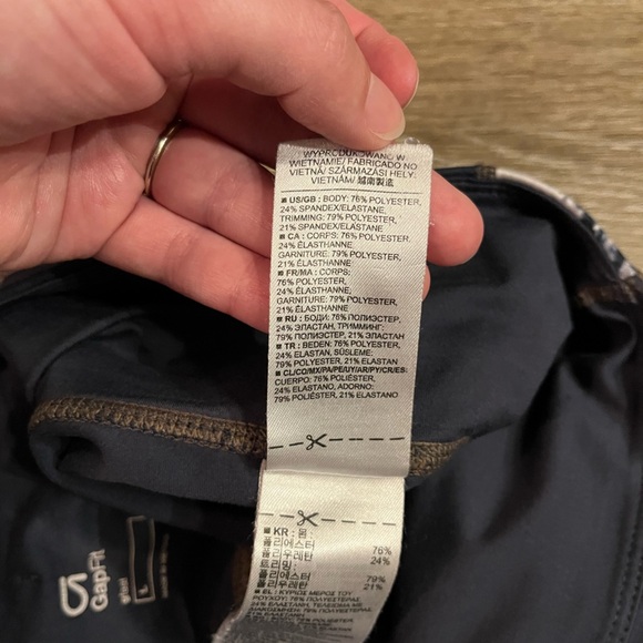 GapFit | gFast Full Length Leggings with Marble Accent Size Large - Picture 7 of 7